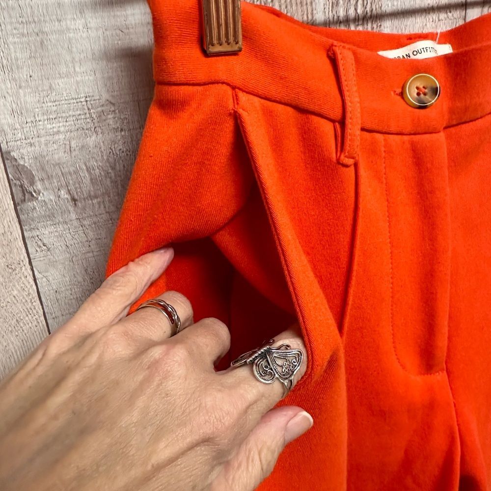 Urban Outfitters Orange High-Waisted Trousers - Picture 4 of 9